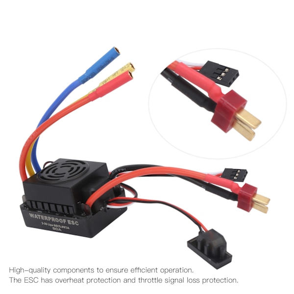 3650 3600KV Borstlös Motor 60A T ESC Programmer Card Combo Set för 1/8 1/10 RC Bildelar