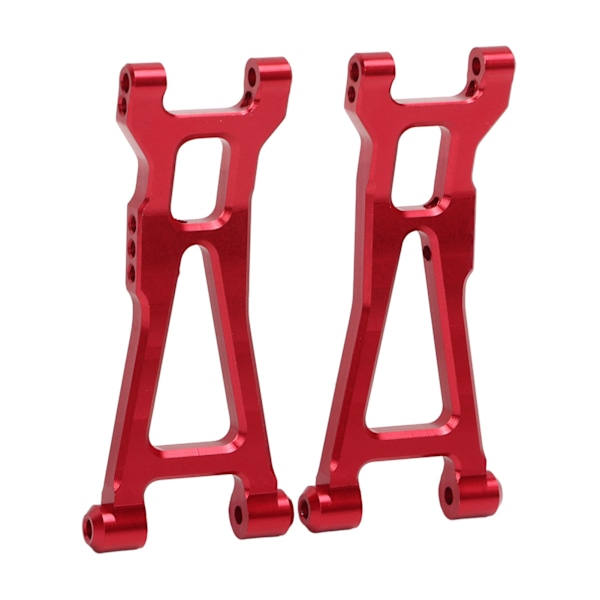 2 ST RC Bakre Nedre Armar Aluminiumlegering Bakre Nedre Fjädringsarm för 1/16 Fjärrstyrd Bil Röd