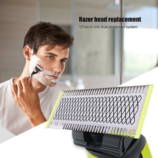Män Manuell Skägg Rakblad Huvud Ersättning Blad Skägg Trimmer Rakblad Kompatibel Philips Oneblade Rakapparat Rakblad Ersättning Tillbehör