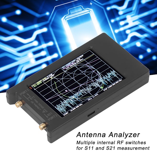50kHz‑6.3GHz 4-tums Display Vektor-nätverksanalysator Bärbar HF VHF UHF Antennanalysator