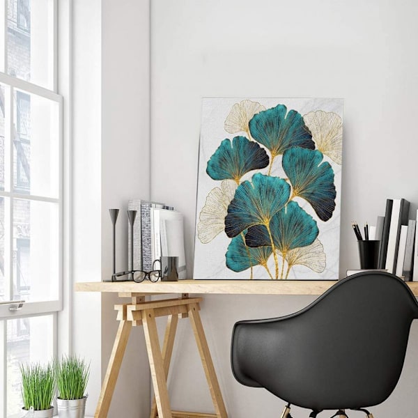 Flerfärgat Ginkgoblad: 5D DIY Fyrkantig Diamantmålning, Full Borrning För Ginkgo Biloba, Perfekt Heminredning För Vuxna Och Barn, Förbättrar Praktiska Färdigheter