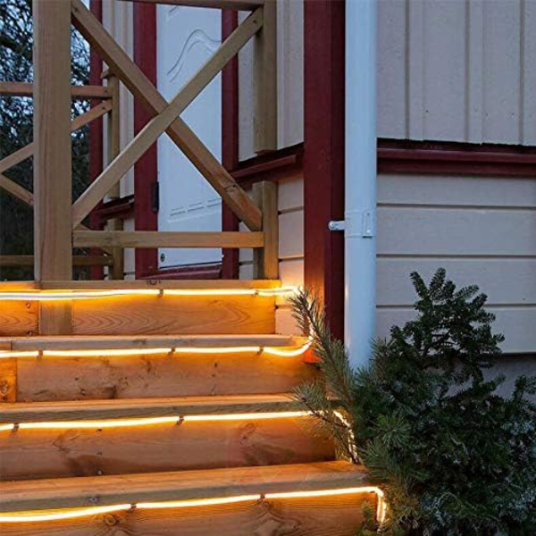Solcellsbelysning med repform 10m 100 LED-lampor IP65 Vattentät Utomhus LED Koppar Fairy String Tube Ljus för Fest Trädgård Gräsmatta Hem Bröllop Jul Semesterträd