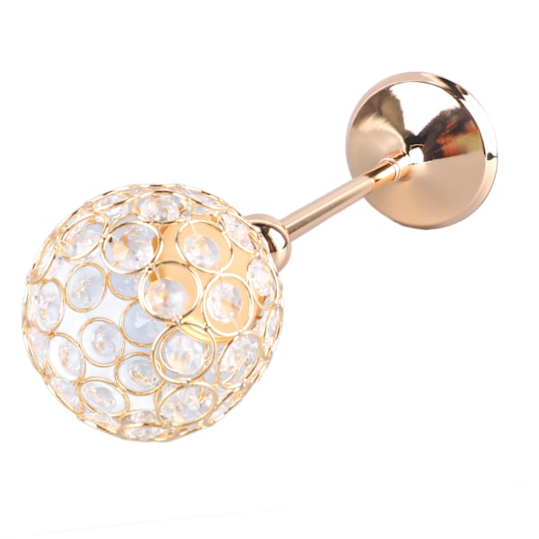 Guld Kristall Ljusstake Ihålig Minimalistisk Utsökt Kristall Ljusstake Hållare för Bröllopsfest Heminredning