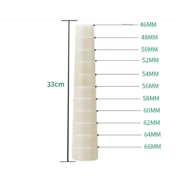 Armbandsdorn Justerbar Storlek Plast Nylon Rund Steg Armbandsdorn Multifunktion Armband Storleksverktyg för Smyckestillverkning