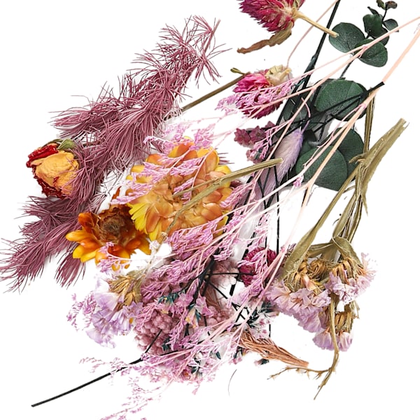 Torkade blommor färgglad doftande blombukett gör material hantverk tillbehör