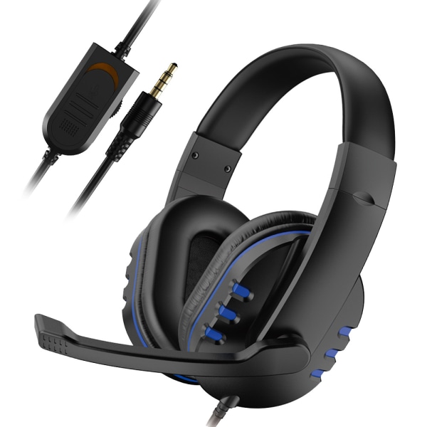 Gaming Headset för PS4 PS5 PC Xbox One, PS4 Headset med Mikrofon Surround Bass Ljud Hörlurar Brusreducering