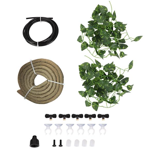 Jungle Habitat Flexibel Simulerad Rotting Växtförstövare Enhet Set för Reptil Terrarium(typ3)