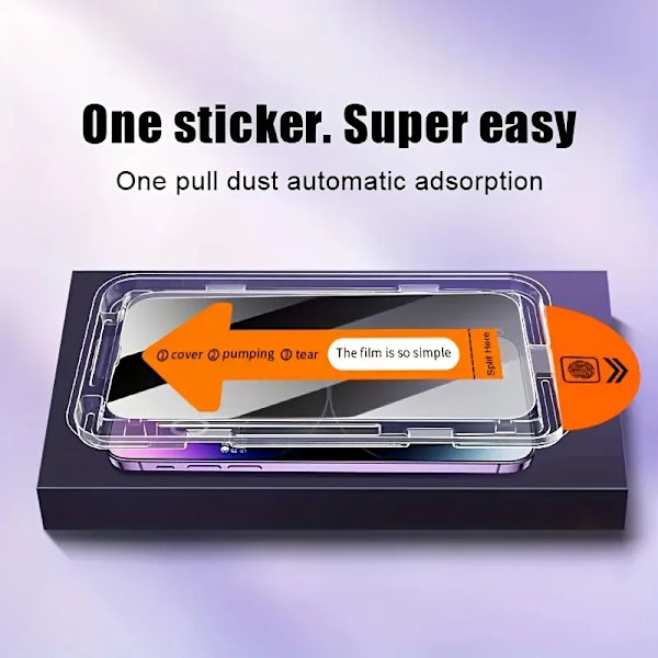 4 st Sekretess Skärmskydd Härdat Glas för Iphone 15 16 Pro Max 16E 14Plus 12 13 Mini 11 XS Anti-Spion Film Enkel Applicering iPhone XS Max Anti iPhone XS Max Anti Peeping