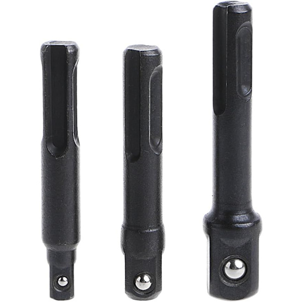 3-delad SDS Plus-hylsadapteruppsättning 1/4\"/3/8\" 1/2\" chuckadapter
