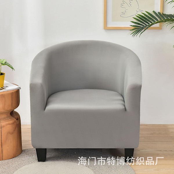 Chesterfield Lastique Stretchfåtölj i sammet, tvättbart överdrag, fåtöljskydd, Tullsta beige beige