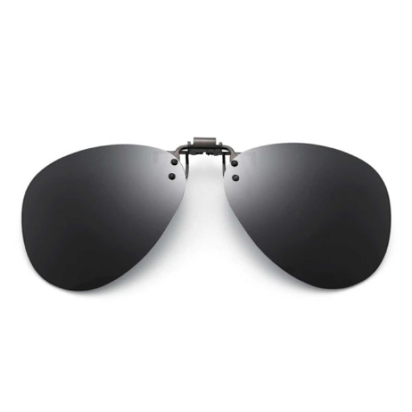 Svart Clip-on Aviator solglasögon pilotglasögon