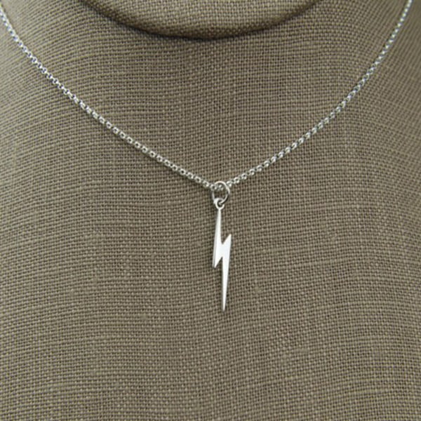 Enkel mode mini blixt hängsmycke halsband