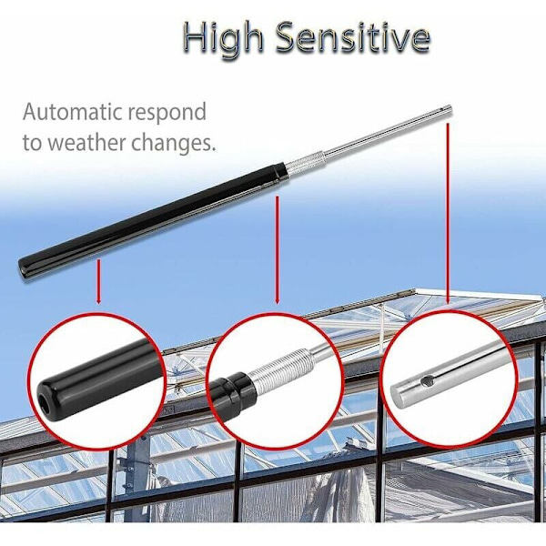 Ventilationsmästare för växthus: Automatisk fönsteröppnare, solkänslig, ingen ström behövs för sömlös klimatkontroll