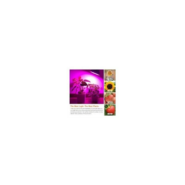 4-pack E27 10W LED-lampa med fullspektrum, växtlampa för inomhusväxter, ekologisk hydroponik, växthus A+