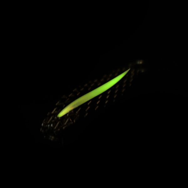 10 st metallglänsande skedsbeten hårda beten med krok fiskeutrustning tillbehör (fluorescerande-3,5 g)