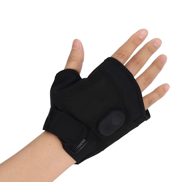 Uppvärmda handskar USB 5V 5W Tre nivåer justering display design halvfinger elektriska uppvärmda handskar för utomhusarbete