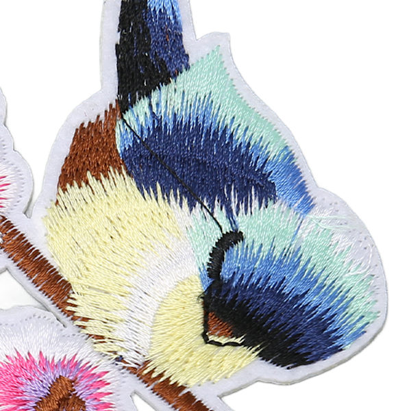10 st sy på lappar fågel blomma stil ljusa färger enkla att använda broderi applikation för kläder väskor DIY