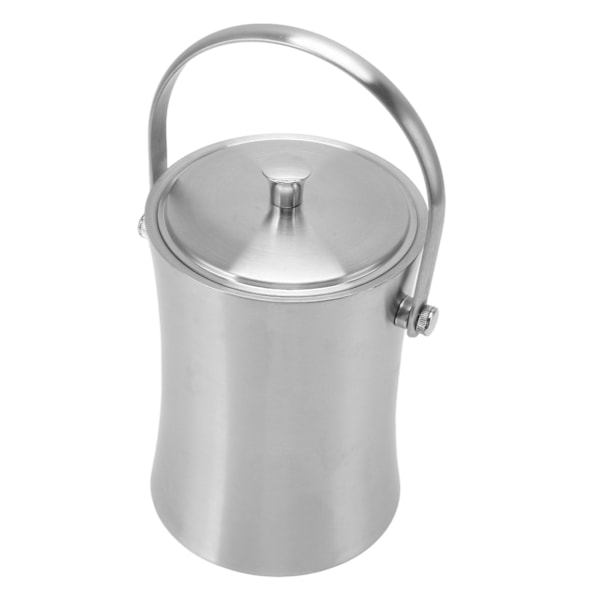ChillMaster Isolerad Ishink, Elegant Finish Dubbelväggig Rostfritt Stål Håller Kylan, Elegant Hållbar Design För Hemmabar, Portabel Ishink