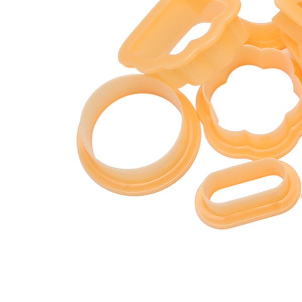 24 st Polymer Clay Örhänge Skärare DIY Handgjorda Förtjockade Kant Livsmedelssäkra Clay Skärare för Kakor Ljus Orange