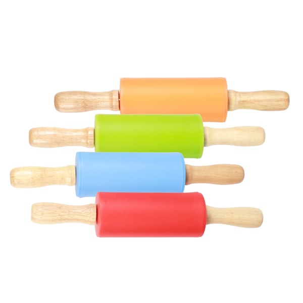 Ergonomisk Mini Kavel, Non-Stick Silikon Degkavel för Barn, Livsmedelsklassat Material Slät Yta Idealisk för Familjebageri & Förälder-Barn