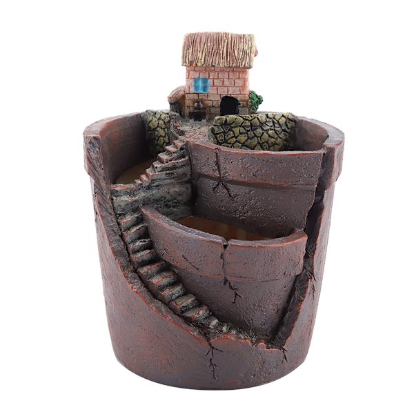 Husdesign Kaktus Harts Hartskruka Planter Trädgård Succulent Växtkruka för Hem Skrivbordsdekor