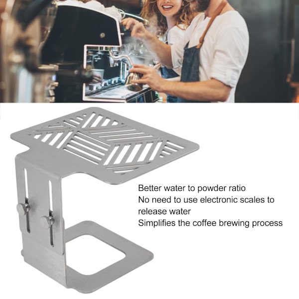 Kaffe Maskin Elektronisk Vågställ 304 Rostfritt Stål Justerbar Höjd Kaffe Maskin Vågskål Stativ Silver