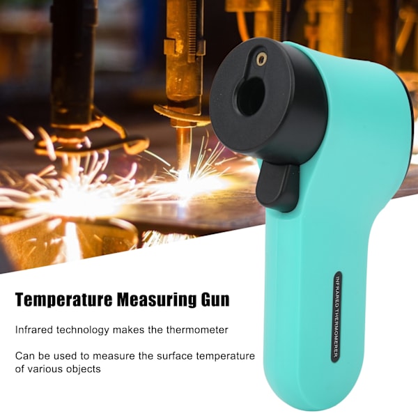 Temperaturmätare utan kontakt, infraröd, bärbar handhållen termometer HW550 (Grön)