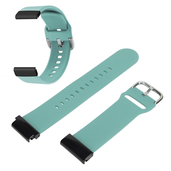 26 mm silikonklockarmband, flexibelt justerbart ersättningsarmband för Fenix 7X 6X 5X ljusblått
