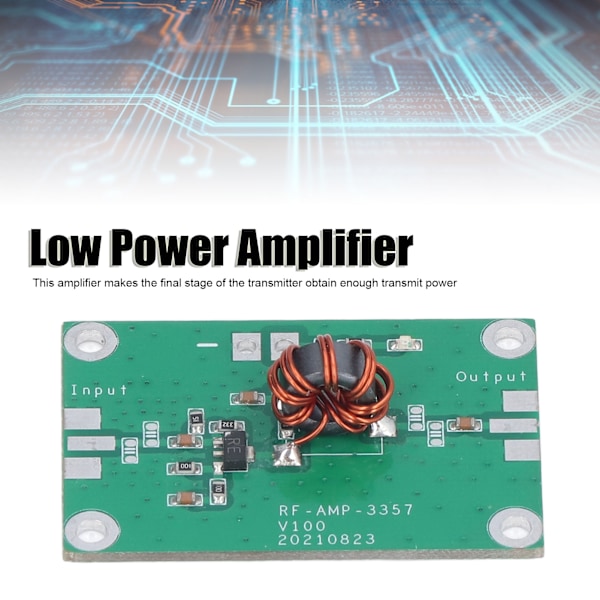 Högfrekvensförstärkare 3‑100MHz 20dB Typisk VHF Låg Effekt Frekvensförstärkarmodul