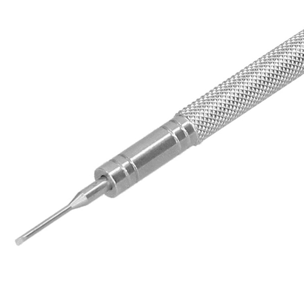 Rak skruvmejsel med rakt spår, bärbar, exakt, för reparation av klockor och smycken, 0,8 mm / 0,03 tum