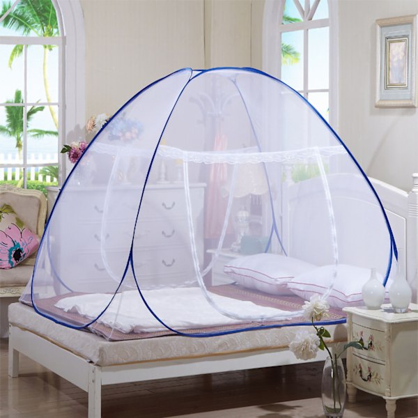 Lyxigt Myggnät Pop-Up Tält, Premium Polyester Andningsbart Nät - Ultralätt, Portabelt & Enkel Installation För Hemma, Resor, Camping (Helt Slutet)