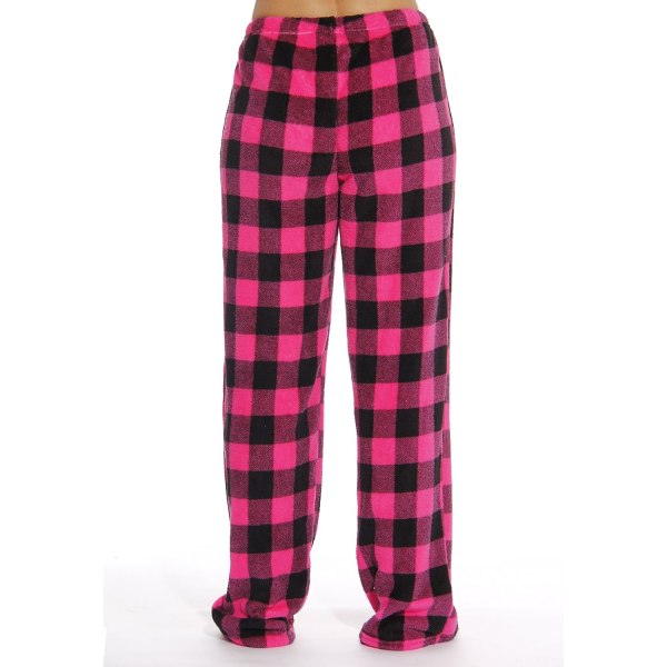 Pyjamasbyxor för kvinnor, nattkläder i bomull Rutad pyjamas