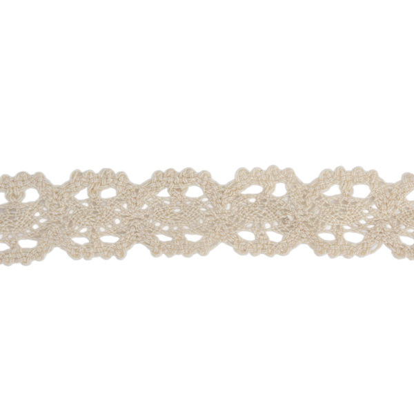 Spetsband Bomull Beige Nät 3cm Bredd 10 Yards Elegant Spetskant För DIY Gardin Kläder Duk Present Dekoration