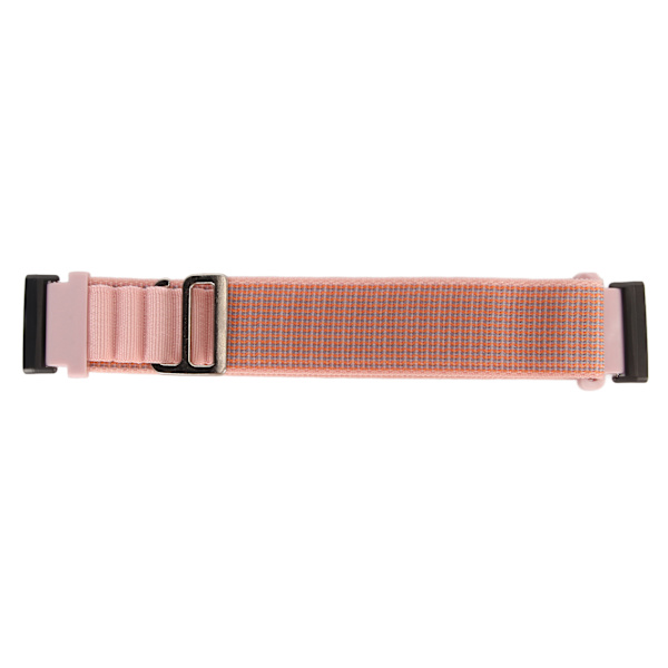 Stretch Woven Nylon Smartwatch Band Strap Ersättning Tillbehör Passar Fitbit Versa 4 3 Sense 2 Rosa