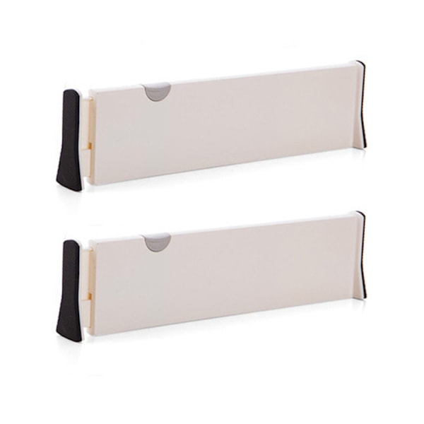 Låddelare (2-pack), justerbara lådarrangörer, (28,3 - 44 cm) Lådavdelare för kök, sovrum, badrum, kontor, garderob