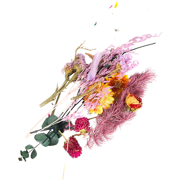 Torkade blommor färgglad doftande blombukett gör material hantverk tillbehör