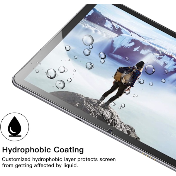 Skärmskydd med enkel installation, 2-pack antireflex för Samsung Galaxy Tab S7 FE 2021/S7 Plus, Högupplöst 9H Hårdhet Härdat Glas, Repskydd