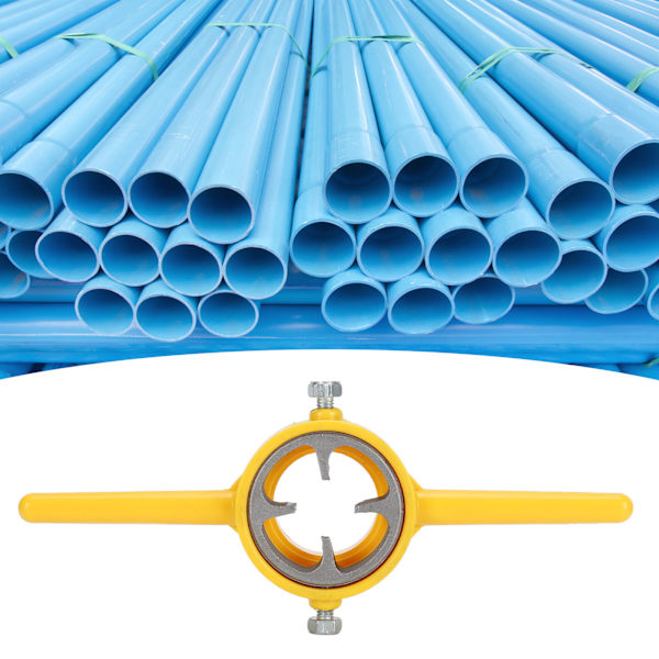 Rörgängare 60 grader Hållbar Manuell Rörgängningssats med 3 olika storlekar Formar Skal för PVC NPT-plaströr