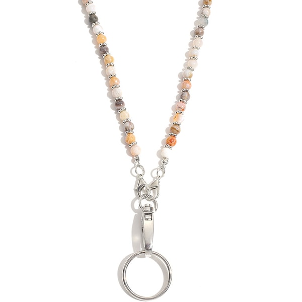 Livfulla Fruktfärger Pärlhalsband, 100% Naturliga Stenpärlor med Utsökt & Moderiktig Design för Kvinnor (Portabel och Bekväm för