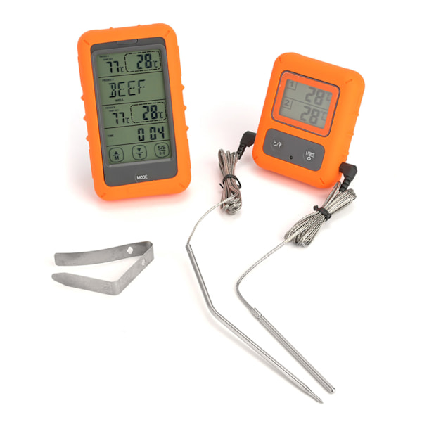 TS-TP20 Dubbelnåls Sonda Display Digital Matlagning Kött Termometer