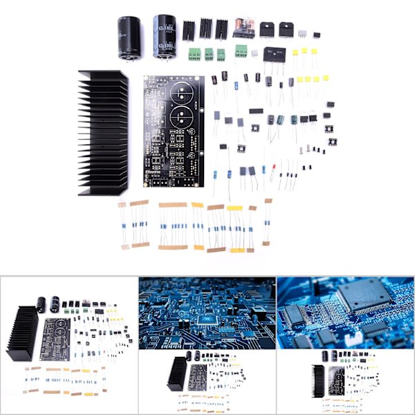 DIY-kit LM3886 Stereo Förstärkarkort OP07 DC Servo 5534 Oberoende Operationsförstärkare