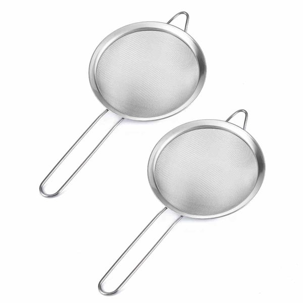 304 Tesil, teinfuser för löst te fint nätfilter med handtag, idealisk för köksmat, te kaffepulver, juice grönsaksfruktfilter (si