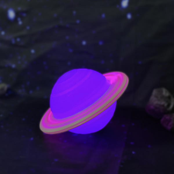 LED Planet Nattlampa Ögonskydd Mars Form Dekorativ Födelsedagspresent Sänglampa för Barn Sovrum Kontor 13cm/5.1in 3D Tryckt Fjärrkontroll