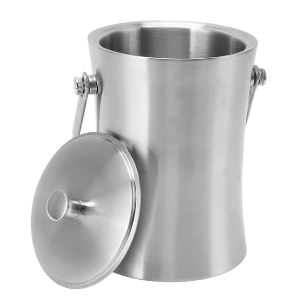 ChillMaster Isolerad Ishink, Elegant Finish Dubbelväggig Rostfritt Stål Håller Kylan, Elegant Hållbar Design För Hemmabar, Portabel Ishink