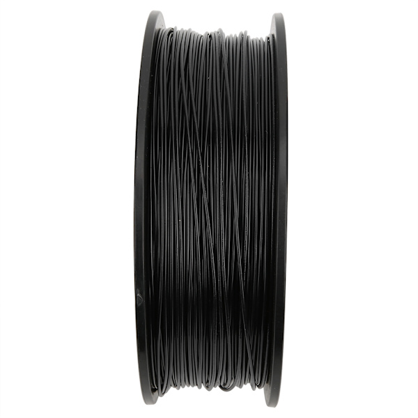 Svart 1.75mm 1KG PLA-filament för 3D-skrivare, Långt Filament, Utskriftssortiment