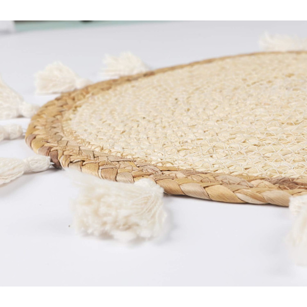 Vävda korgar i rotting, väggdekoration, liten macrame boho väggdekoration, heminredning…