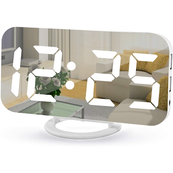 Modern Design Skrivbordsklocka med Snooze-funktion för Sovrum, Auto Dim-läge för Enkelhet och Bekvämlighet på Natten