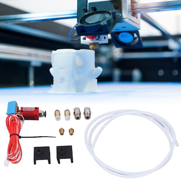3D-skrivar Extruder Hotend Kit Uppgradering Monterad Hot End Set med PTFE-rör för Ender 3