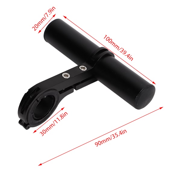 Cykelförlängningshållare Multifunktionell 10cm Cykel Aluminiumlegering Förlängning Enpolig Fäste