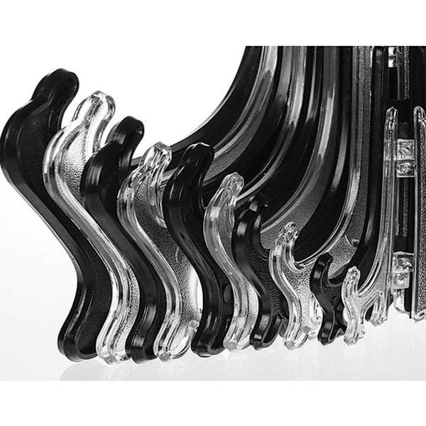 24 st transparenta plastskivor displayställ fotohållare stativ för bildboksdisplay dekorativ bords棚 (7,5*10*3,4 tum)